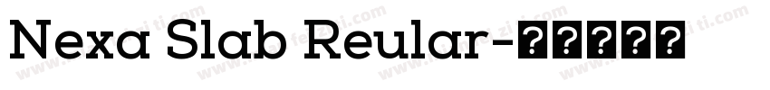 Nexa Slab Reular字体转换